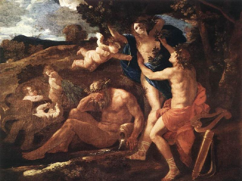 Nicolas Poussin Apollo and Daphne 1625Oil on canvas oil painting image